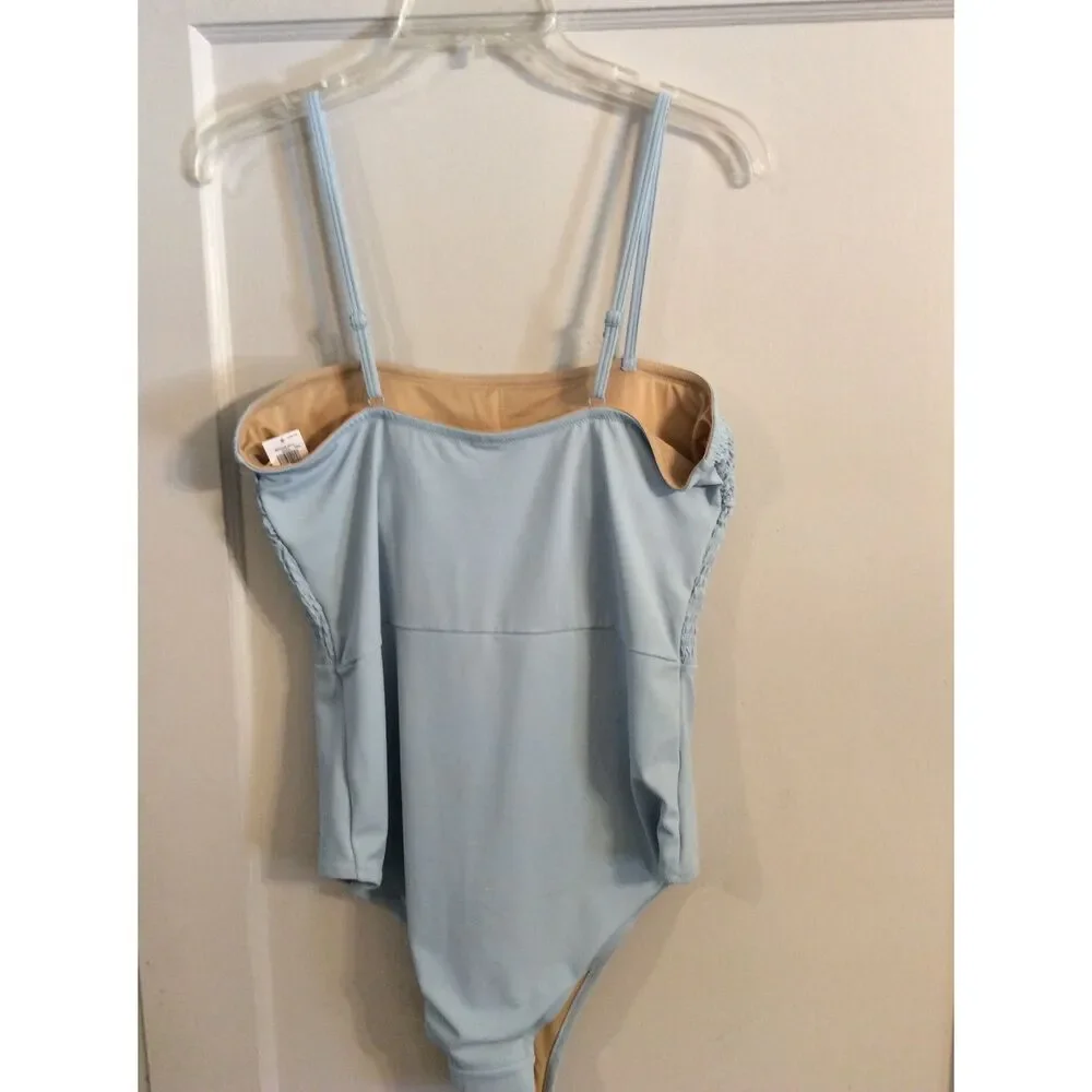 New NWT Baby Blue One Piece Swimsuit wear XL Womens Old Navy